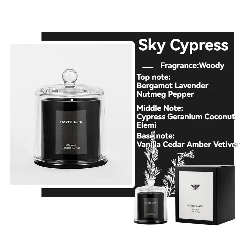 Candle Under Glass Cloche