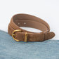Luxurious leather belt for women, vintage style 2.8 width suitable for jeans and skirts