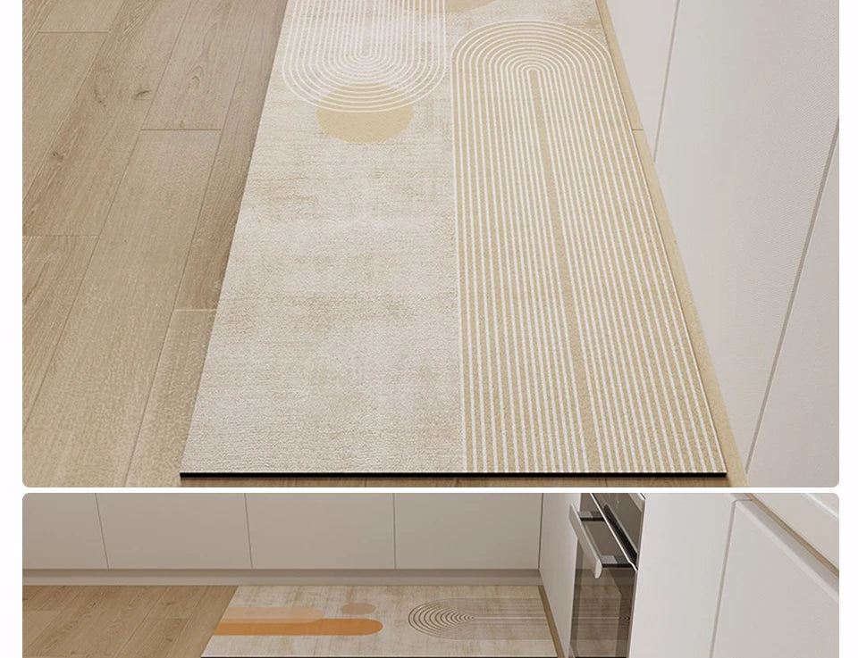Carpet for Kitchen Floor Mat Pvc Waterproof Anti-slip Area Rug Home Decoration Long Foot Mats  Alfombra Cocina 주방 카펫 Ковер