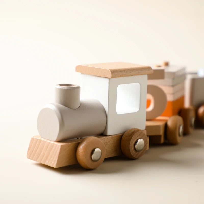 Wooden Number Train Montessori