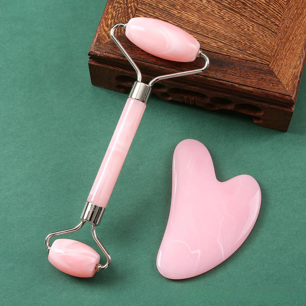 Resin Gua Sha Pink Set