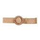 Woven Straw Wide Waist Belt