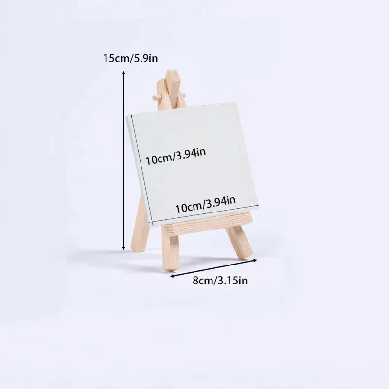 Complete Canvas Painting Kit for Kids – Includes Art Tools, Pre-Sketched Canvases & Mini Wooden Easels (Ideal Children's DayGift