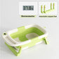 Baby Bathtub,Baby Bath Tub with Soft Cushion & Thermometer,Baby Bathtub Newborn to Toddler 0-36 Months,Portable Travel Baby Tub