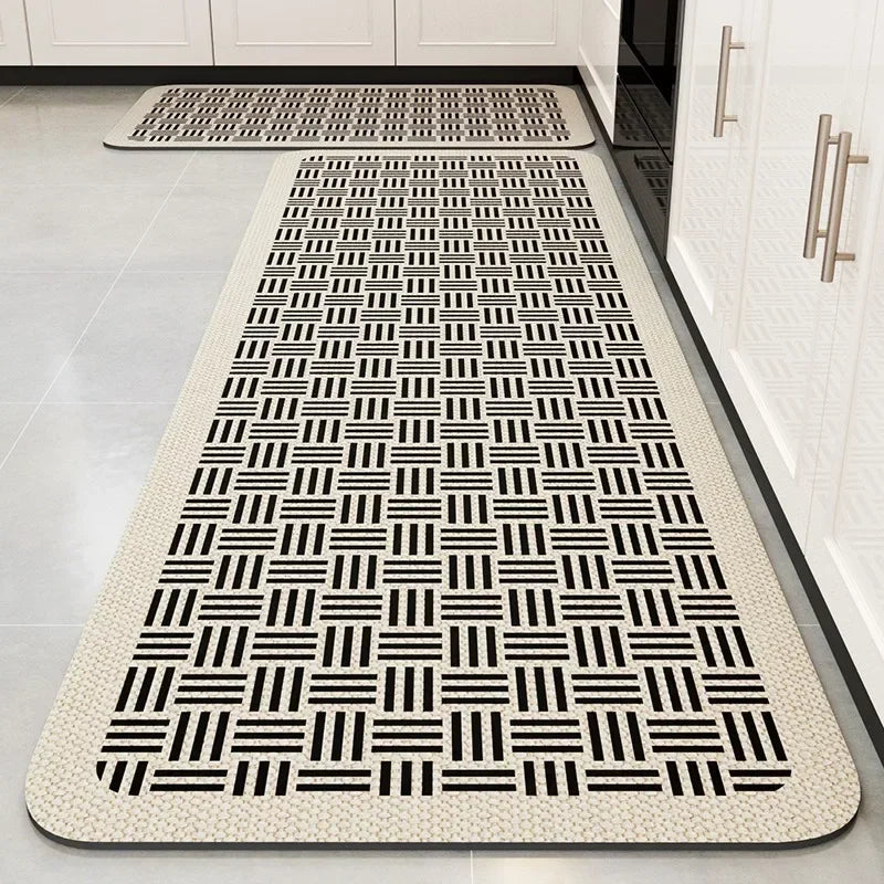 Carpet for Kitchen Floor Mat Absorbent Rug Soft Diatom Mud Anti-slip Foot Mats Home Decoration Non-slip Area Rugs 주방 카펫