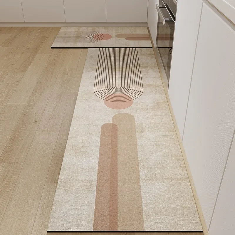Carpet for Kitchen Floor Mat Pvc Waterproof Anti-slip Area Rug Home Decoration Long Foot Mats  Alfombra Cocina 주방 카펫 Ковер