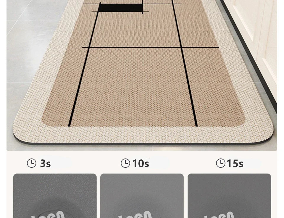 Carpet for Kitchen Floor Mat Absorbent Rug Soft Diatom Mud Anti-slip Foot Mats Home Decoration Non-slip Area Rugs 주방 카펫