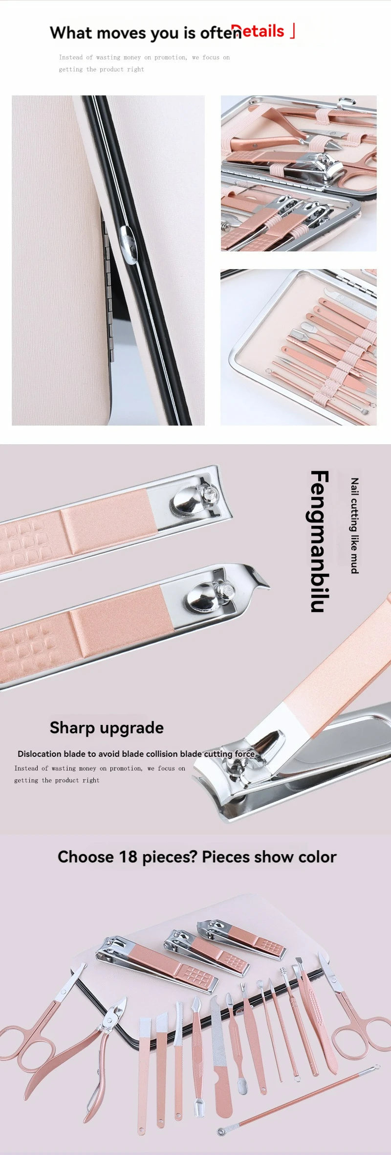 Manicure–Pedicure 18-Piece Set