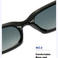 Black Square Sunglasses Men Rectangle Small Sun Glasses Male Retro Black Lens Driving Fishing Oculos UV400