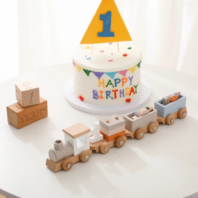 Wooden Number Train Montessori