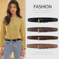 Women's Leather Belt Luxury Brand Designer Belt Simple Fashion with Jeans and Trousers Decorated Belt High-quality Alloy Buckle