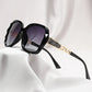 New Ladies' Sunglasses with High Sense and Diamond-encrusted Sunglasses Protect against Ultraviolet Rays in Summer.
