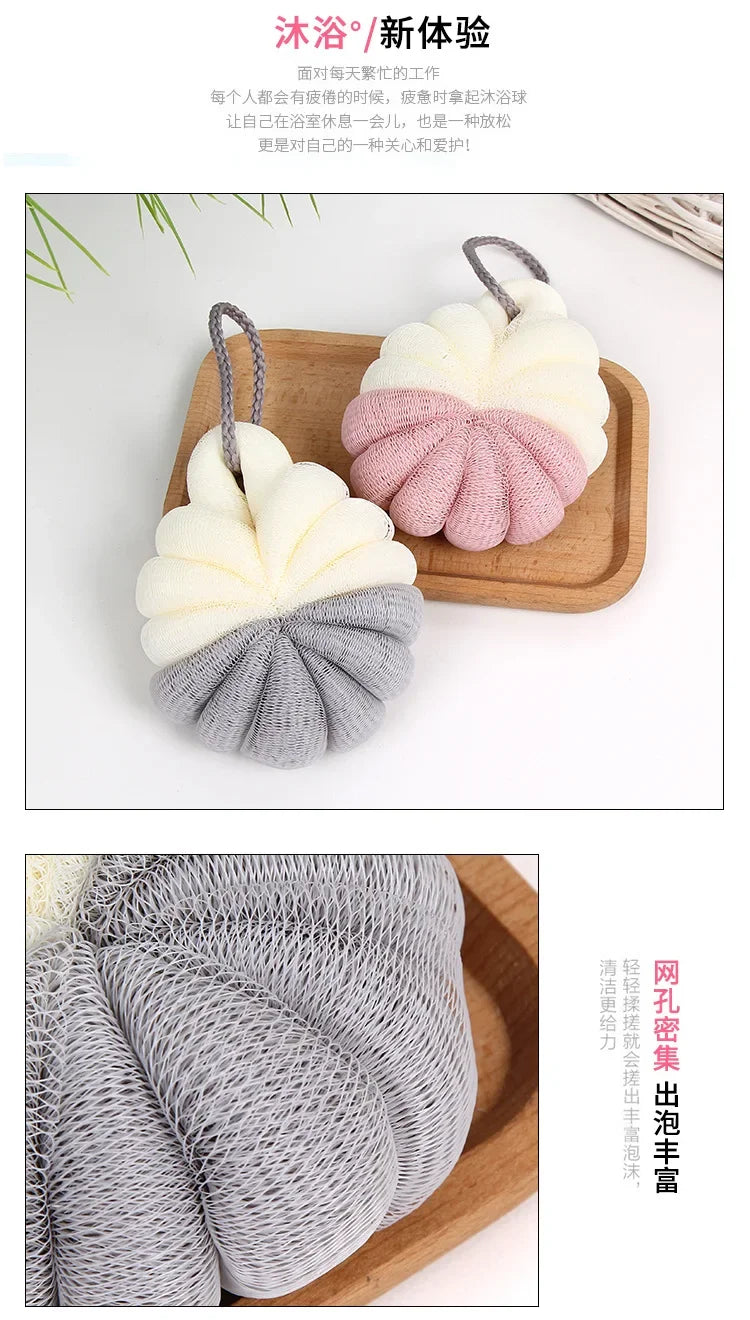 Bath Bubble Ball Exfoliating Scrubber Soft Shower Mesh Foaming Sponge Body Skin Cleaner Cleaning Tool Bathroom Accessories New