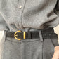 Luxurious leather belt for women, vintage style 2.8 width suitable for jeans and skirts