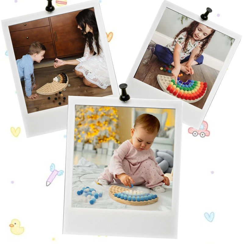 Montessori Rainbow Clamp Toy