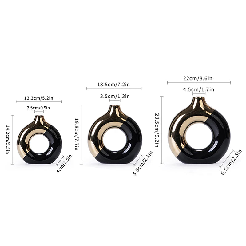 Golden Luxury Nordic Vase