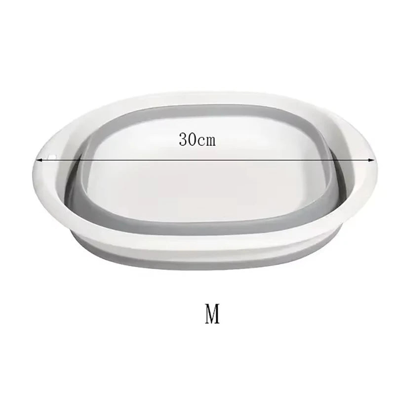 Baby Bath Tub Foldable Kids Bathing Tubs Newborn Body Cleaning Bucket Children Bathtub Multi-functional Garden Car Clean Bucket