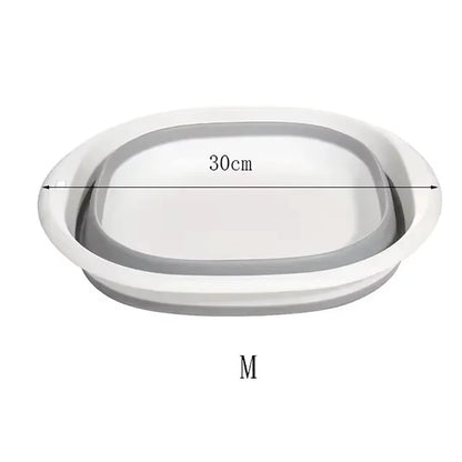 Baby Bath Tub Foldable Kids Bathing Tubs Newborn Body Cleaning Bucket Children Bathtub Multi-functional Garden Car Clean Bucket