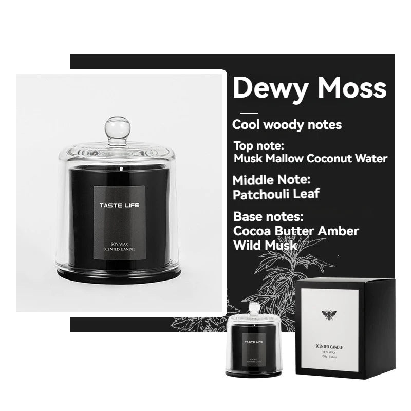 Candle Under Glass Cloche