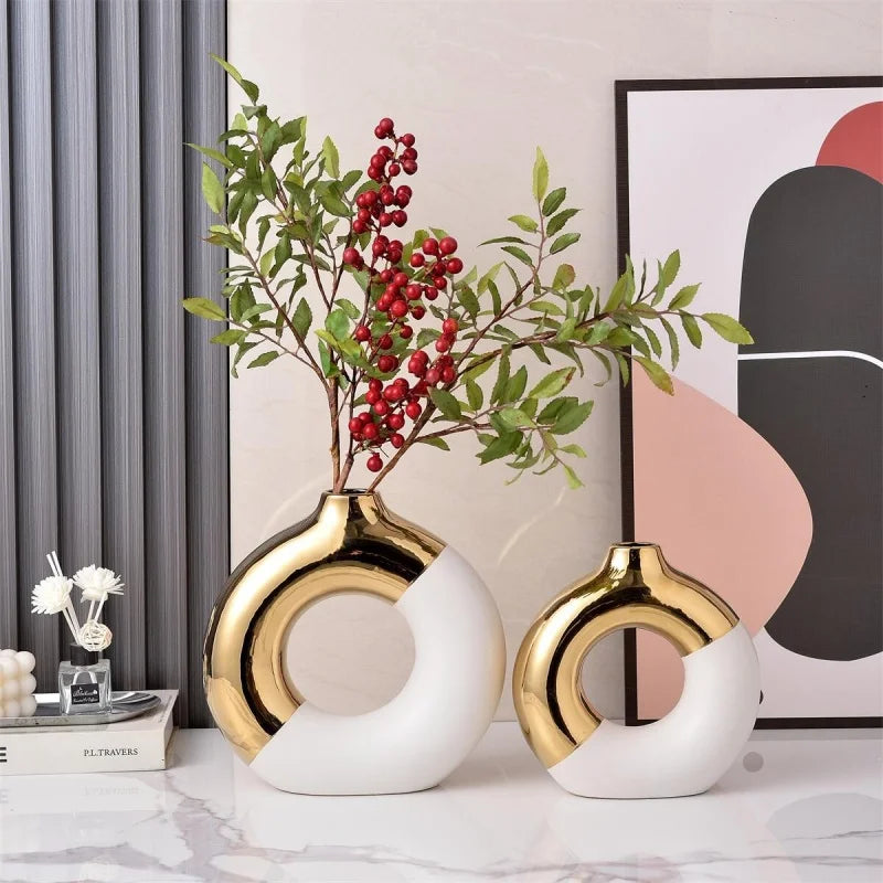 Golden Luxury Nordic Vase