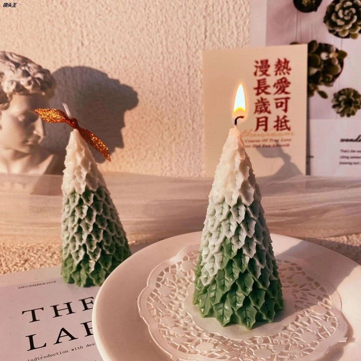 Christmas Cedar Tree Candle