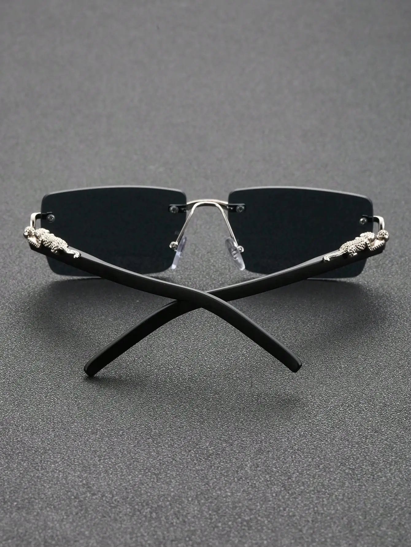 1/2 PCS Fashionable Trendy Frameless Rectangular Personalized Sunglasses For Daily Life