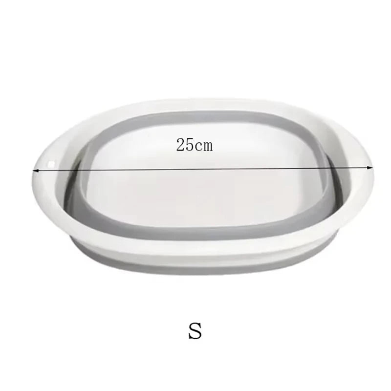 Baby Bath Tub Foldable Kids Bathing Tubs Newborn Body Cleaning Bucket Children Bathtub Multi-functional Garden Car Clean Bucket