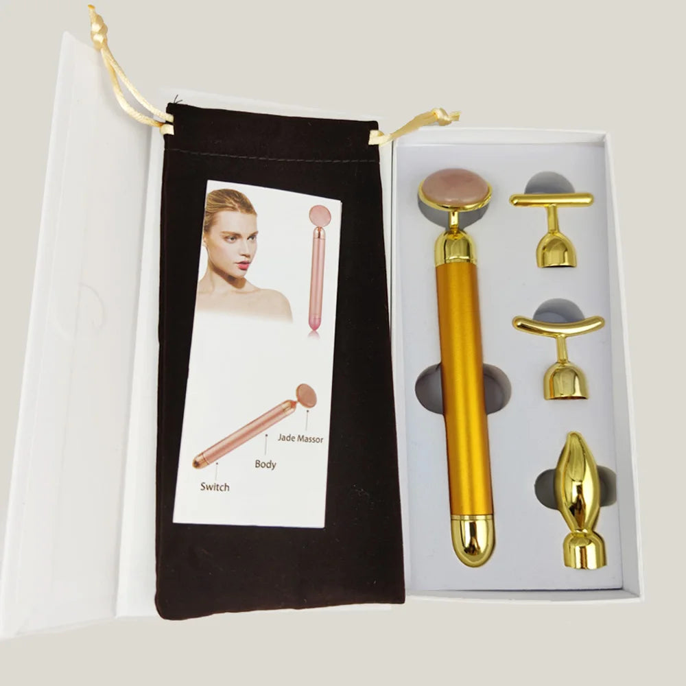 Rose Quartz V-Shaped Roller