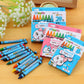 8pcs 8.5cm Boxed Color Crayon Children Painting Art Kits Creative Handmade Drawing Crayon Cute Painting Set Gift for Kids