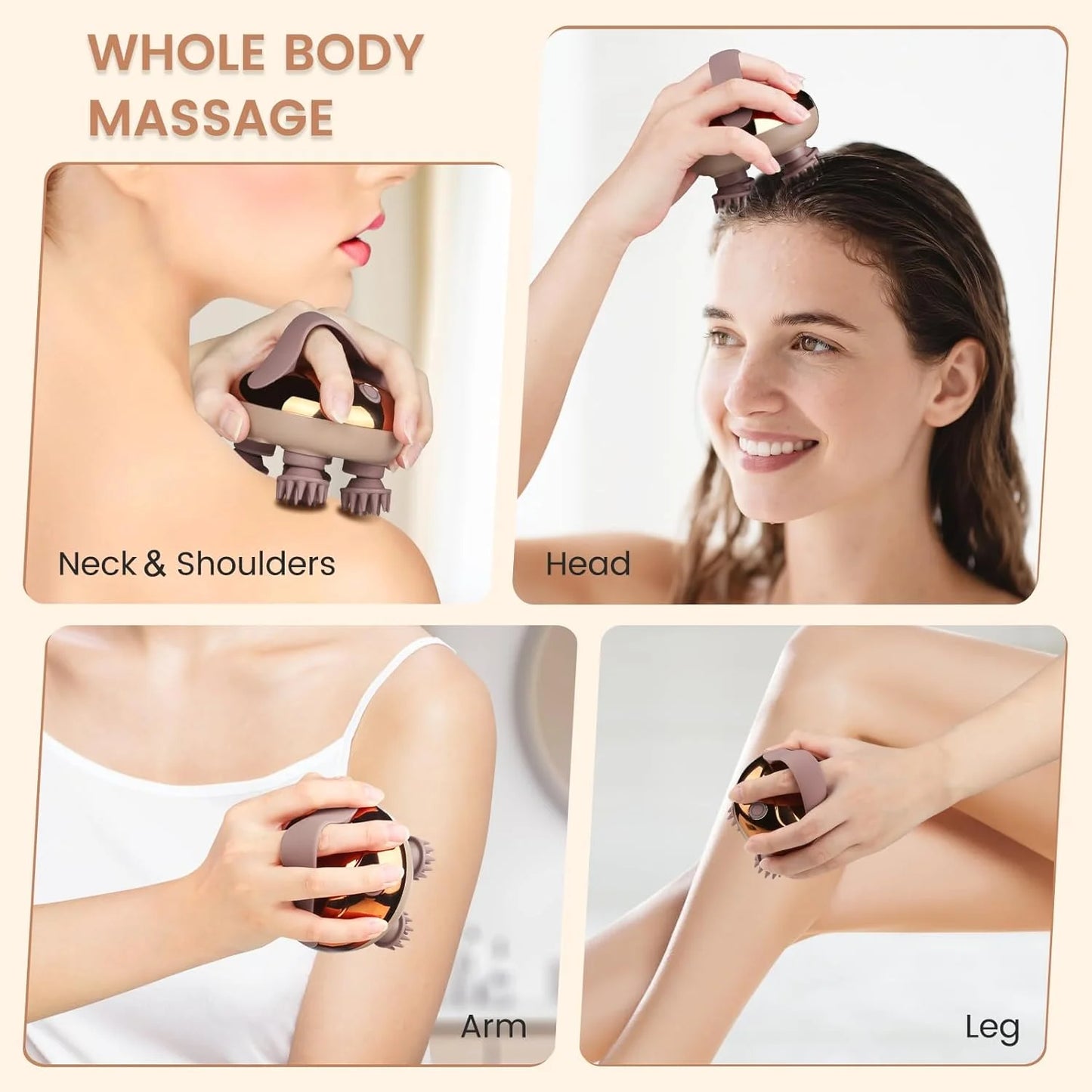 IPX6 Electric Scalp Massager