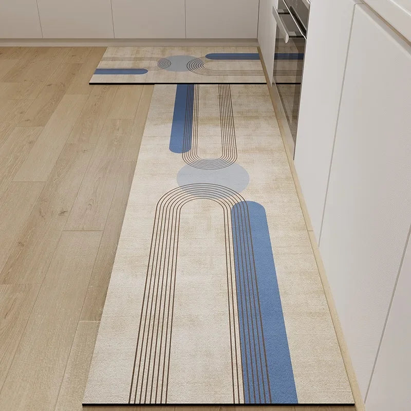 Carpet for Kitchen Floor Mat Pvc Waterproof Anti-slip Area Rug Home Decoration Long Foot Mats  Alfombra Cocina 주방 카펫 Ковер