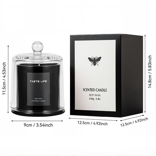 Candle Under Glass Cloche