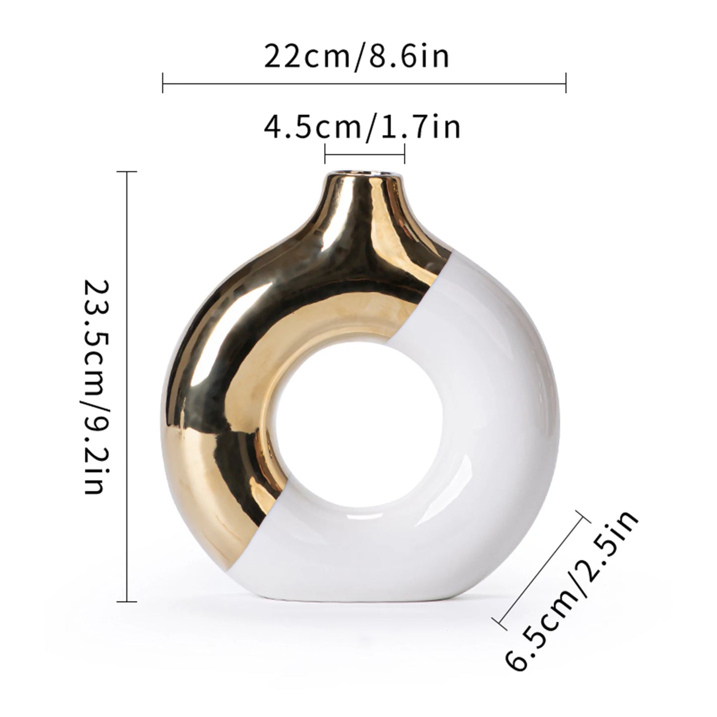 Golden Luxury Nordic Vase