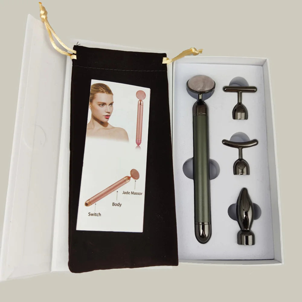 Rose Quartz V-Shaped Roller