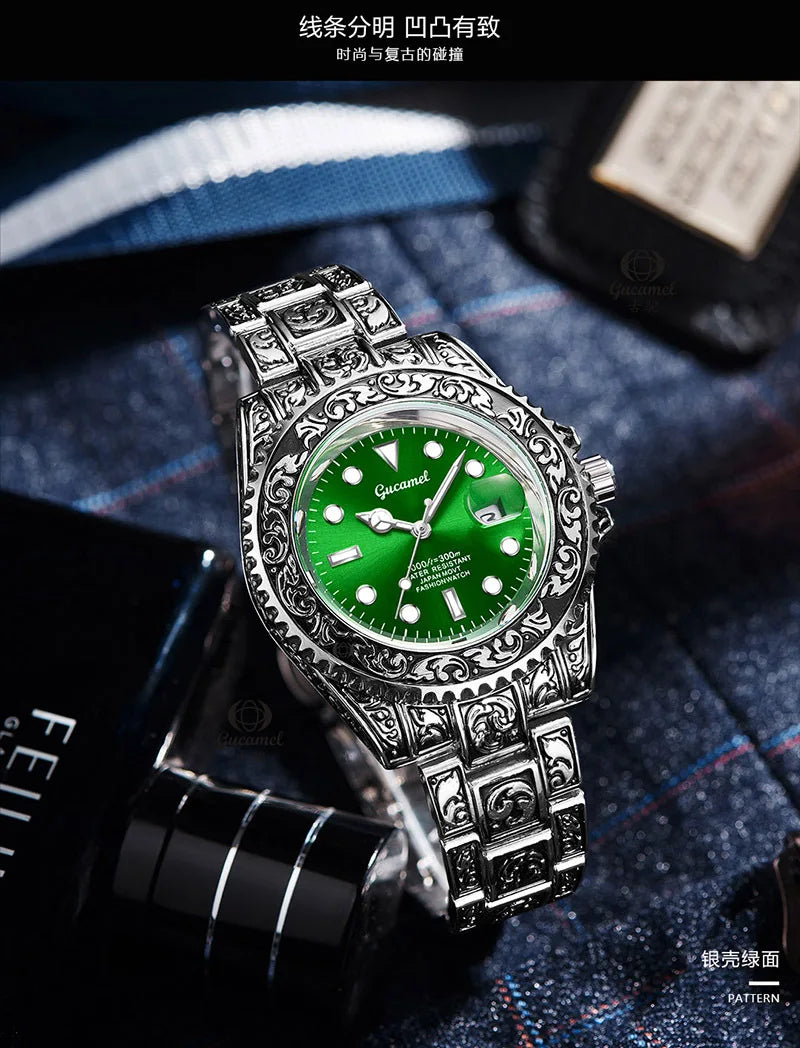 Men’s Vintage Engraved Watch