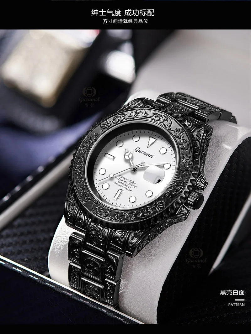 Men’s Vintage Engraved Watch