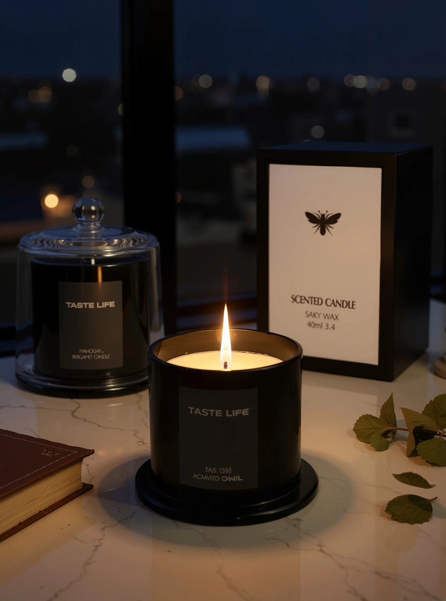 Candle Under Glass Cloche