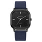 Minimalist Square Dial Men Watch Casual Fashion Leather Strap Quartz Wristwatch Man Clock Reloj Hombre Montre Homme
