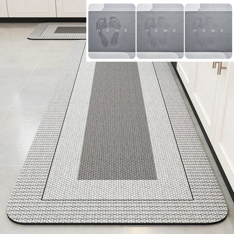 Carpet for Kitchen Floor Mat Absorbent Rug Soft Diatom Mud Anti-slip Foot Mats Home Decoration Non-slip Area Rugs 주방 카펫
