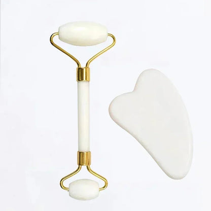 Gua Sha + Jade Roller Set