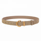 Luxurious leather belt for women, vintage style 2.8 width suitable for jeans and skirts