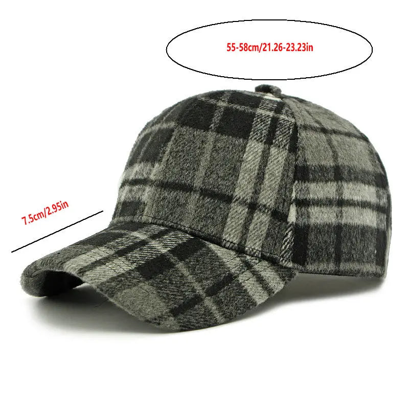 Women’s Plaid Baseball Cap