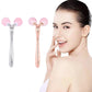 3D Rose Quartz Face Roller
