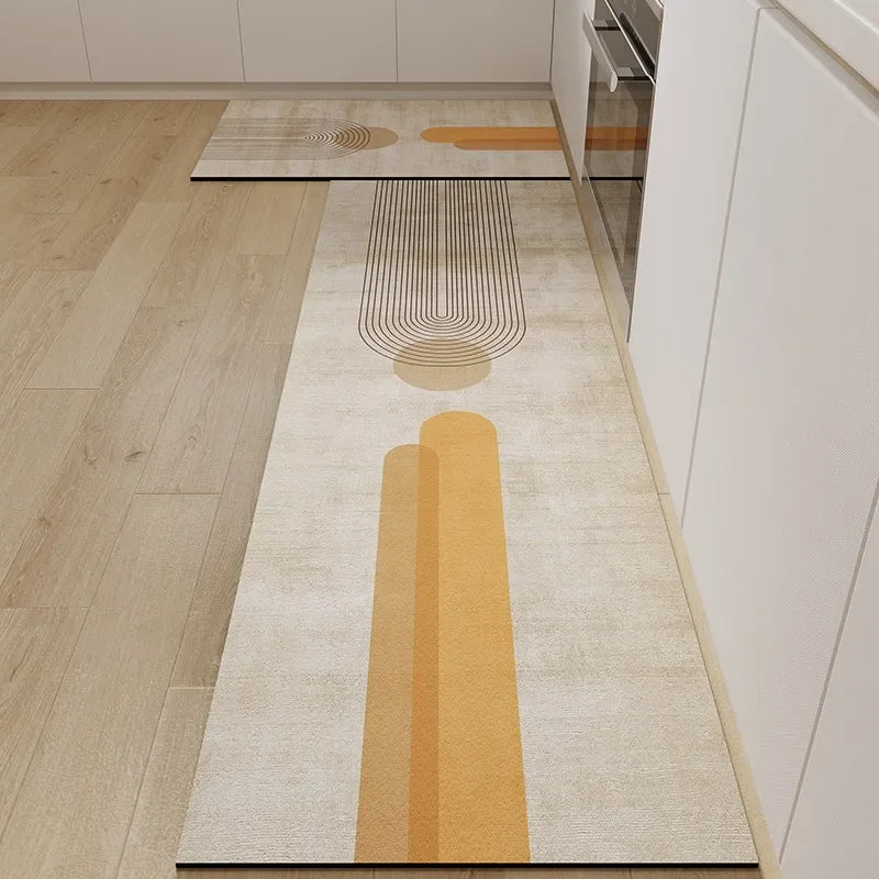 Carpet for Kitchen Floor Mat Pvc Waterproof Anti-slip Area Rug Home Decoration Long Foot Mats  Alfombra Cocina 주방 카펫 Ковер