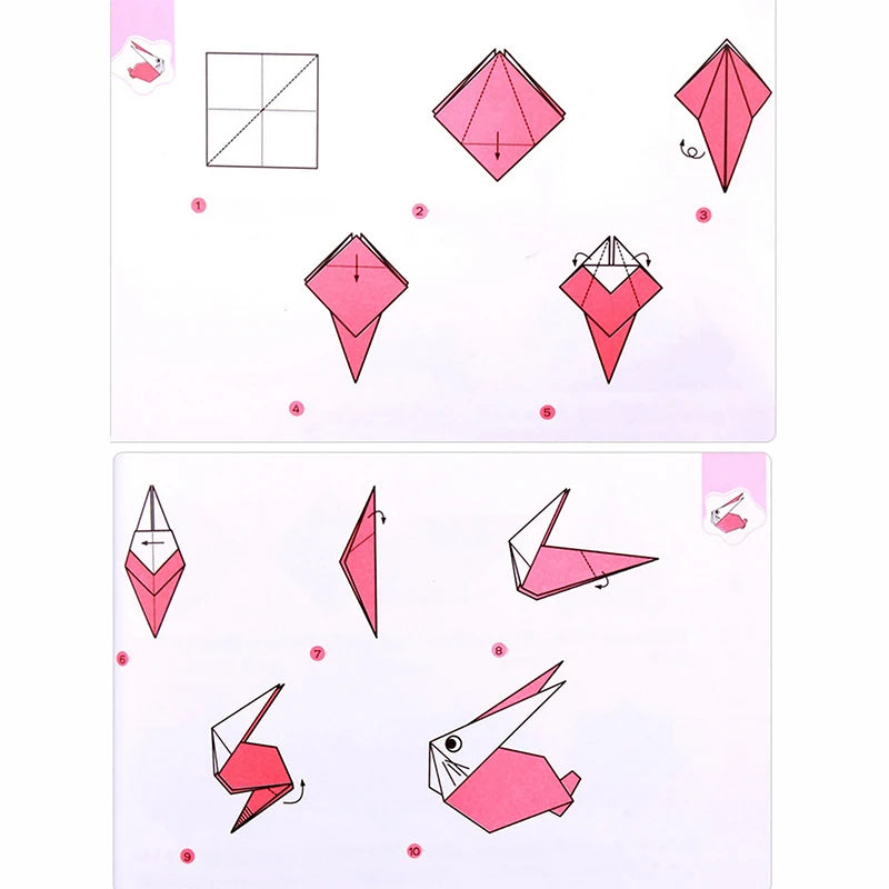 100pcs 10 Color Origami Square Paper Double Sided Folding Lucky Wish Paper Crane Craft DIY Colorful Scrapbooking