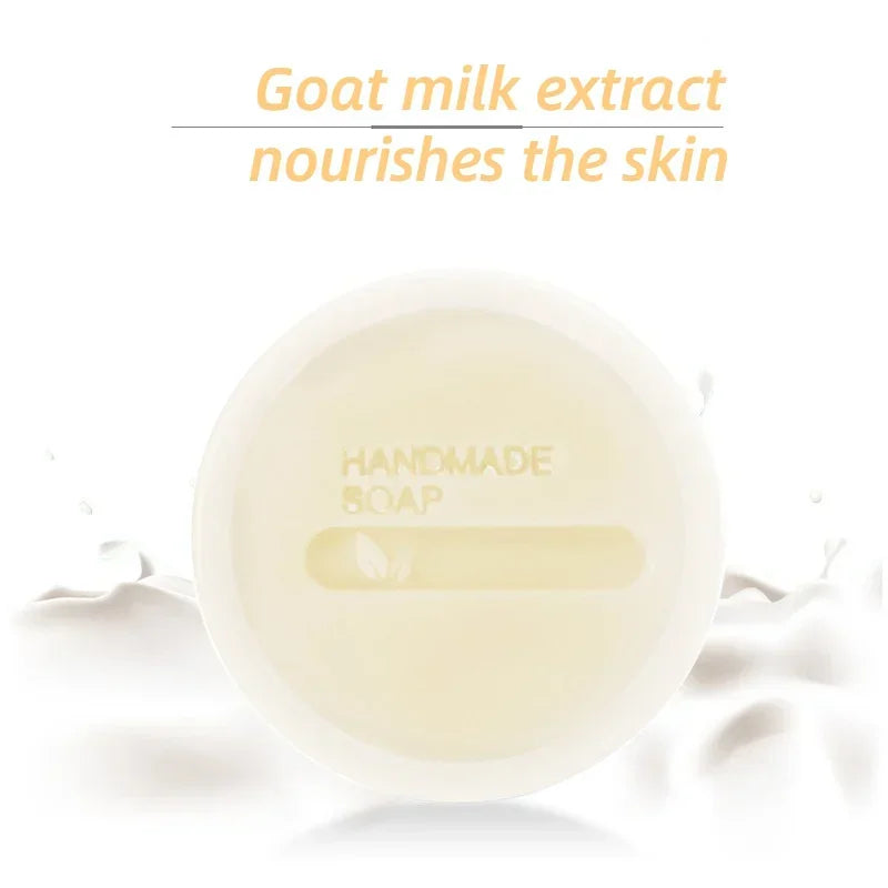 Goat's Milk Sea Salt Anti-mite Soap Hand-made Mite-removing Soap Cleansing Hand Bath Soap 85g