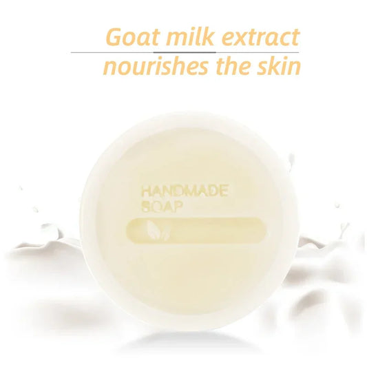Goat's Milk Sea Salt Anti-mite Soap Hand-made Mite-removing Soap Cleansing Hand Bath Soap 85g