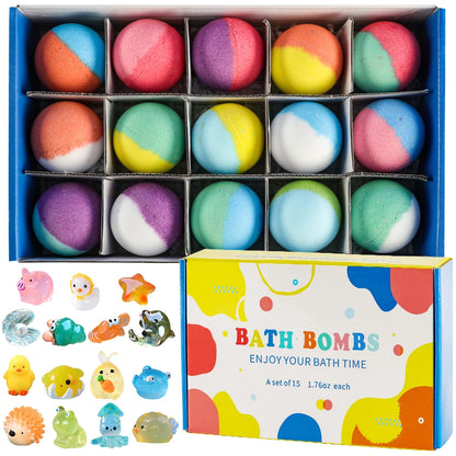 Kids Bath Bombs with Toy