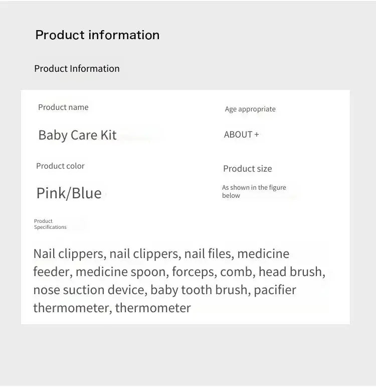 Baby Healthcare Kit 13-in-1