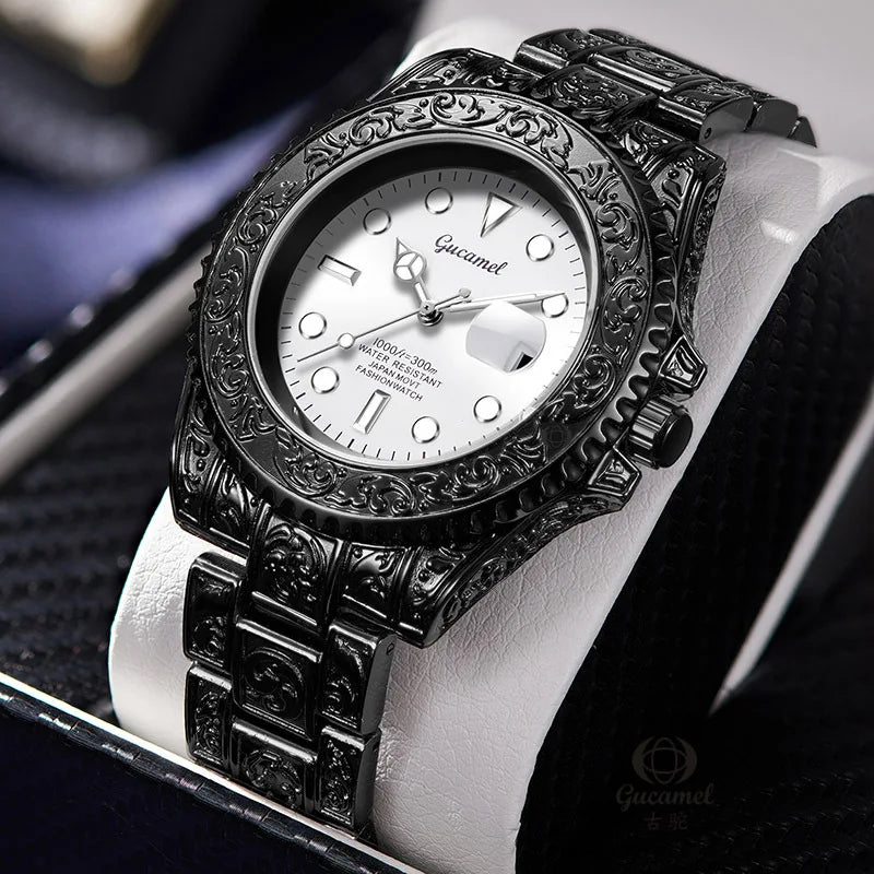 Men’s Vintage Engraved Watch